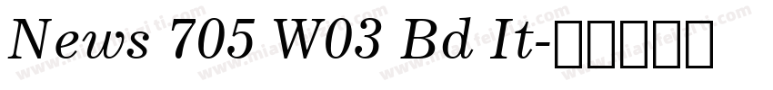 News 705 W03 Bd It字体转换